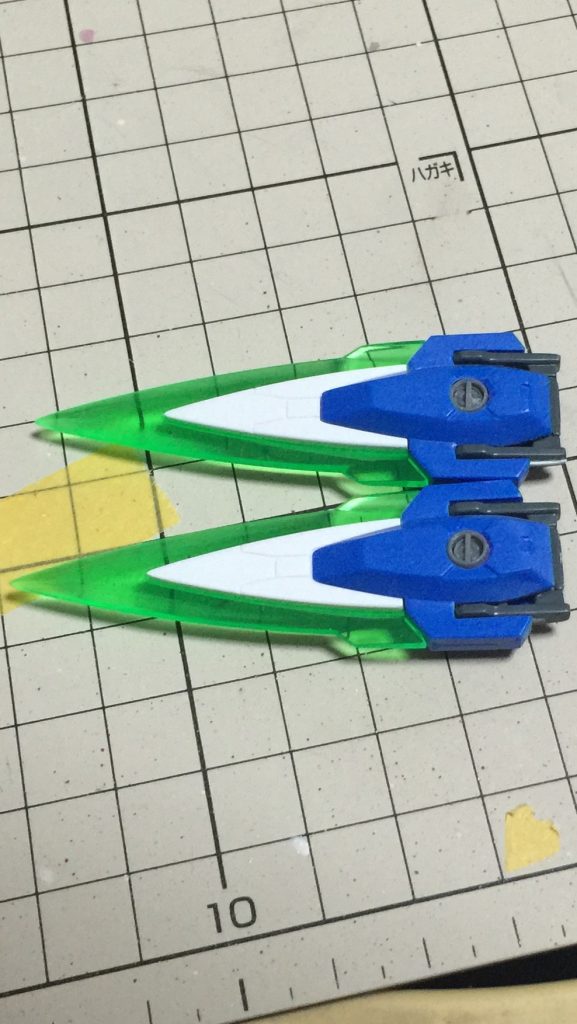 GNカタール中央部のマルイチモールドは甘かったのでくり抜いてアフターパーツに置き換えています。