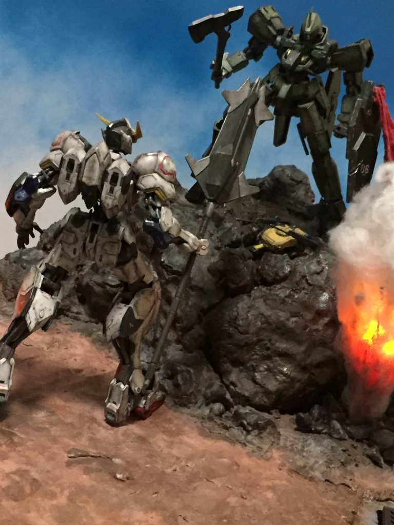 岩の上に乗せてみる。