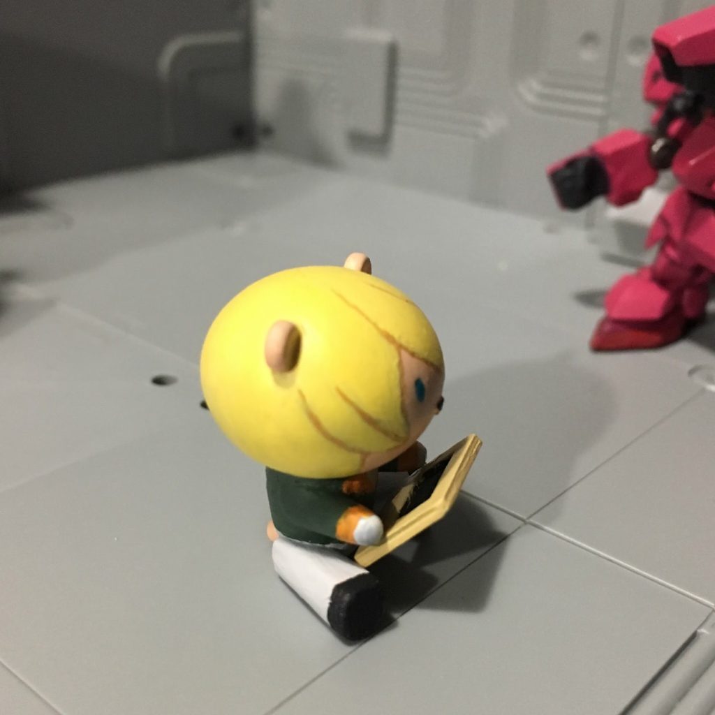 整備用タブレットもプラ板で細かく作ったのですが、全然見えないし、この後紛失しました、、