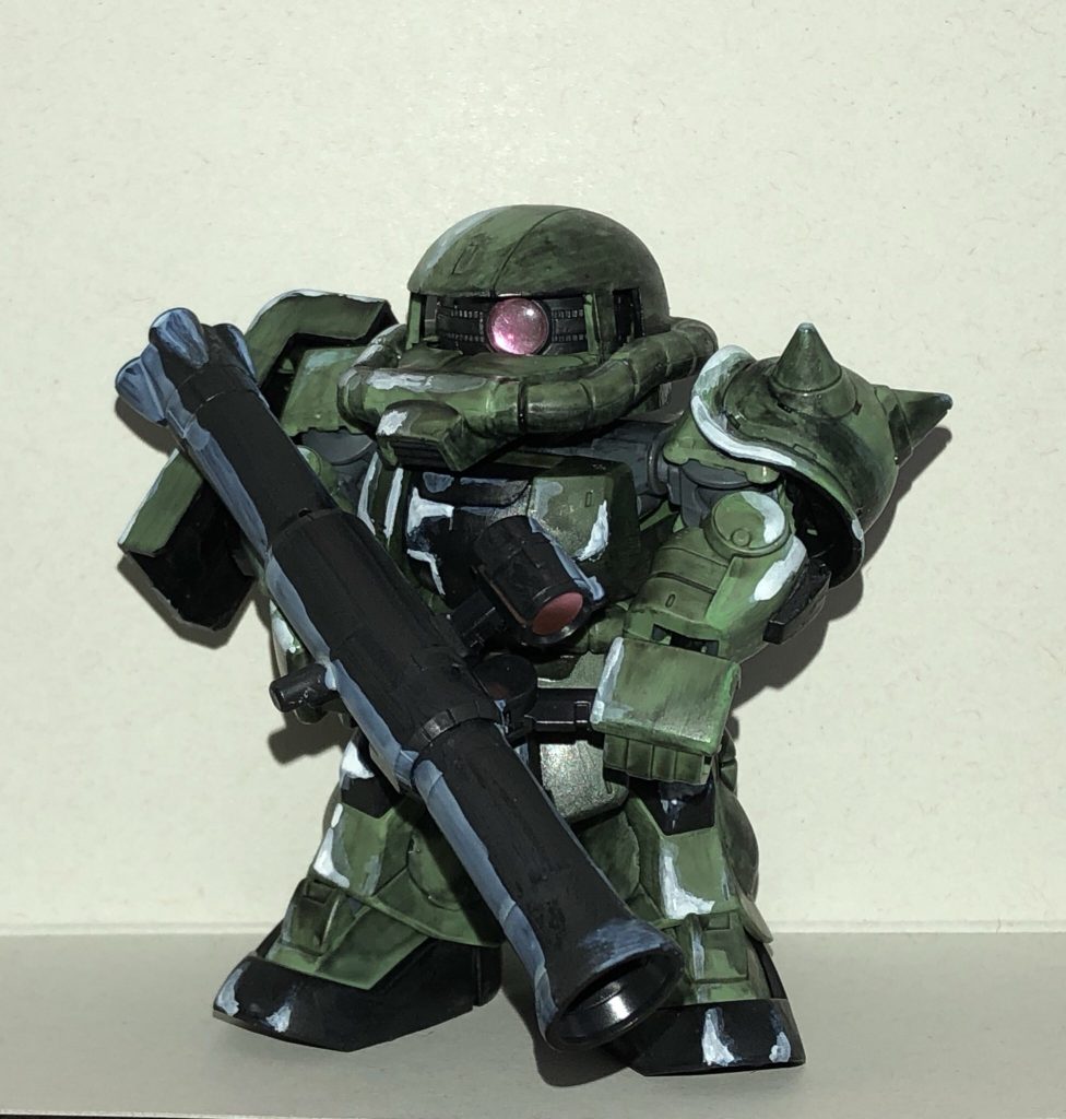 バズーカのグリップの作り方などが上手くて、SDフレームでもバズーカの両手持ちを実現しているの凄い。