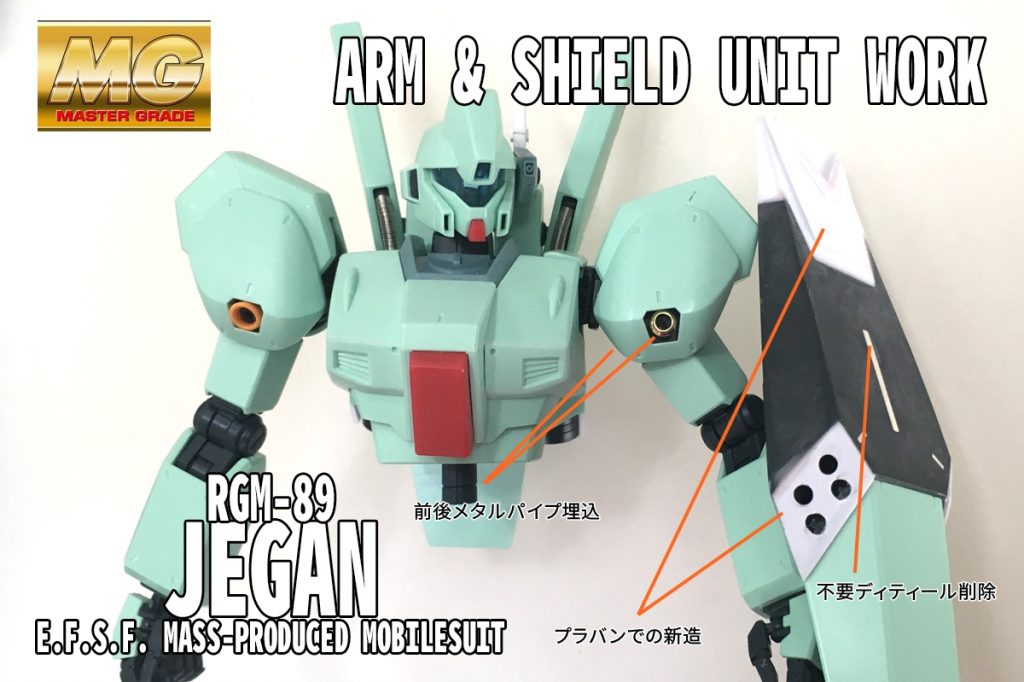 腕部・シールド改造時