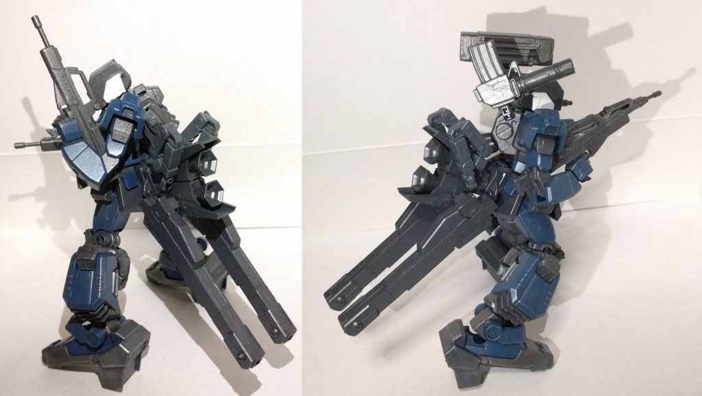 追加ブースターユニット（通称 ネコマタ）はリアアーマーに装備可能な武装、装備させることでどちらのパックでも高機動タイプになります