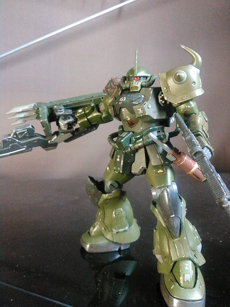 全体的に少しプラ板などで装甲をましたりしています。