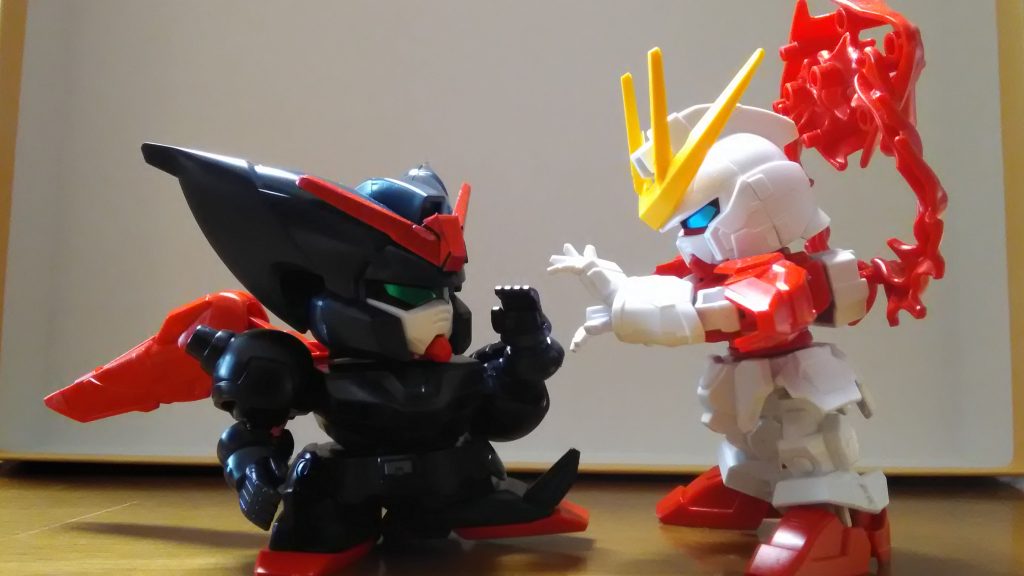 SDのG-ジェネ版マスターガンダムとの一騎打ちっぽく