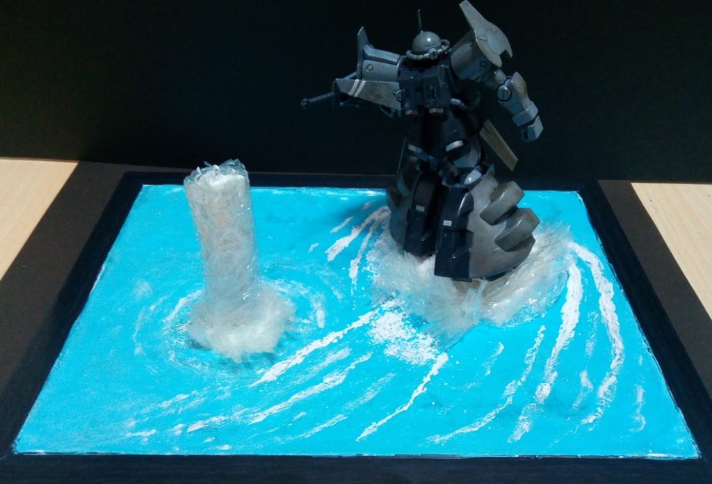 テッシュペーパーで傾きを作ってますw