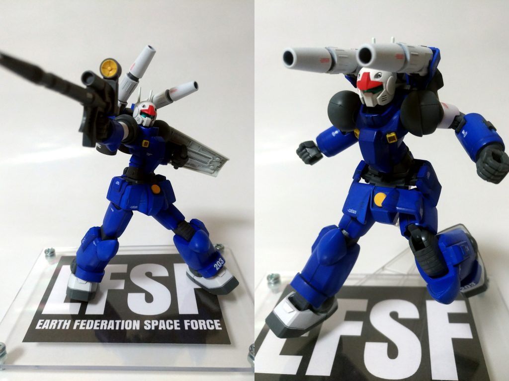 肩のキャノン砲はバックパックに移植しました。