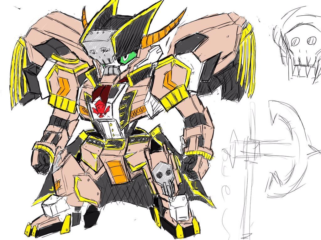 知り合いが描いてくれた初期案。
ここからアレンジを加えまくって製作。