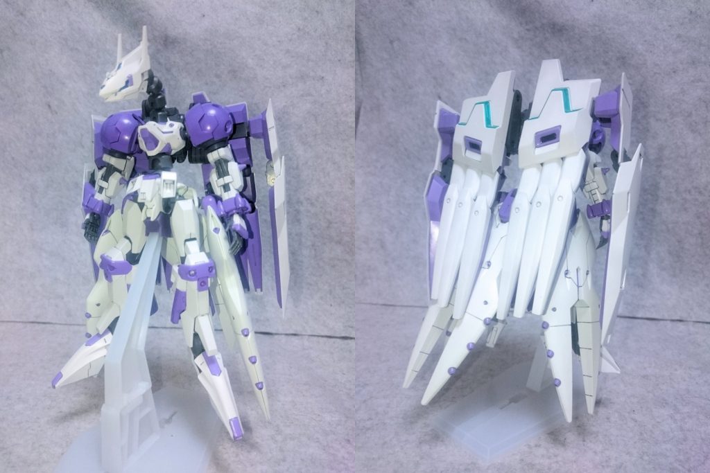 首や腹を伸ばした影響で全高約16.5cmとHGとしては大型です