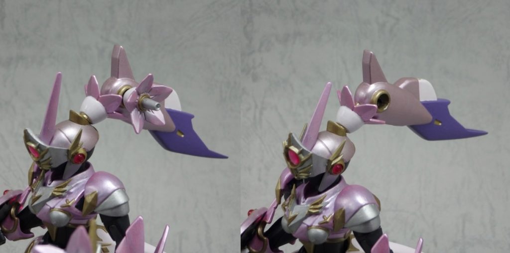 頭につけてるかんざしが抜けて剣になります