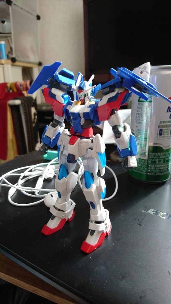 ダブルオーダイバーにトライバーニングのパーツをミキシング