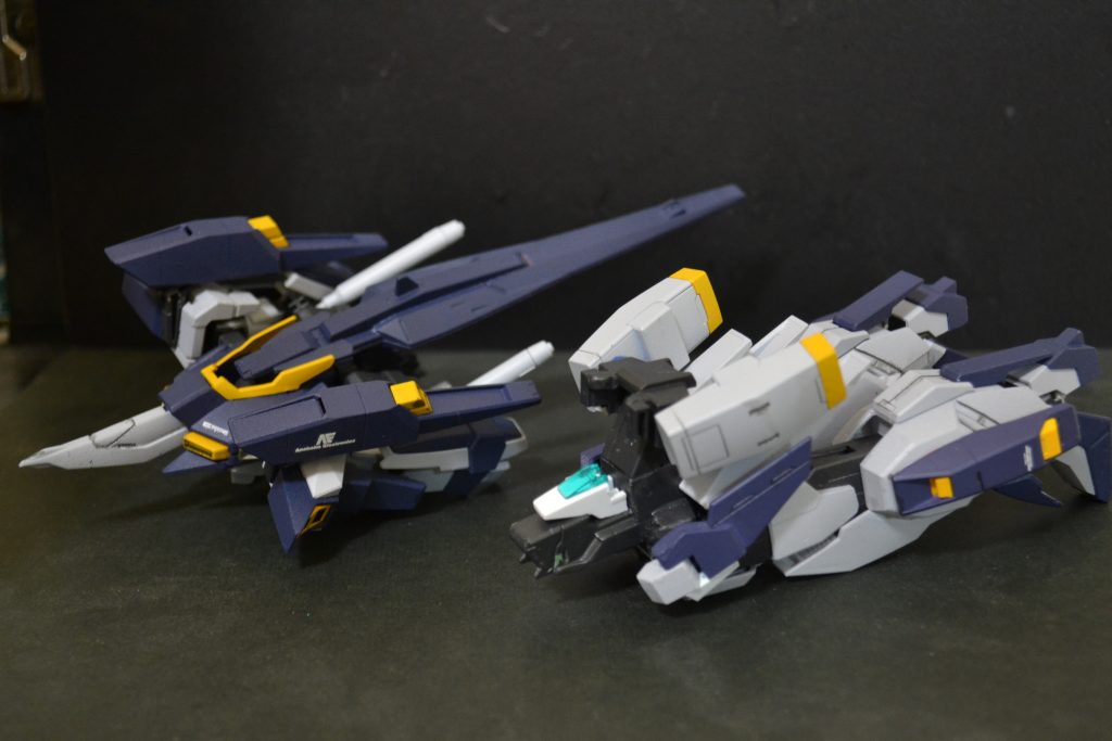 GトップとGベース。初期のプロトタイプなのでコアブロックシステムは採用しておりません。