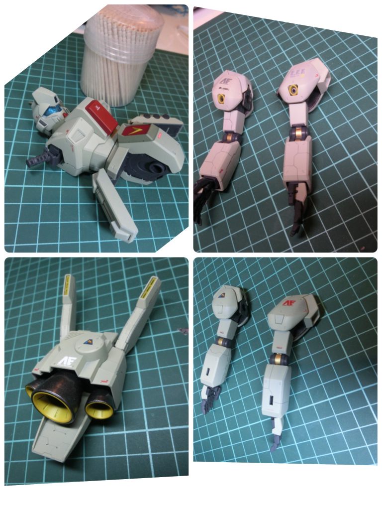 上半身、バックパック