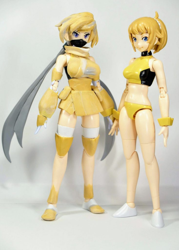 ある程度進んだところでベースキットと比較。