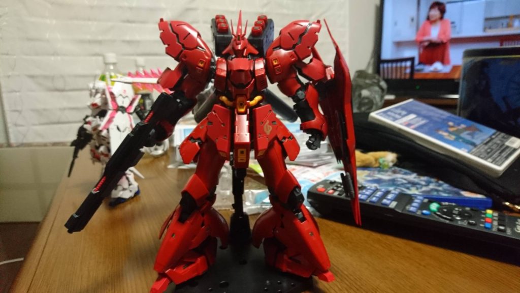 こちらが素組です。比較して頂けると印象の違いがわかるかと（今手元にないので並べて撮影出来ませんでした）