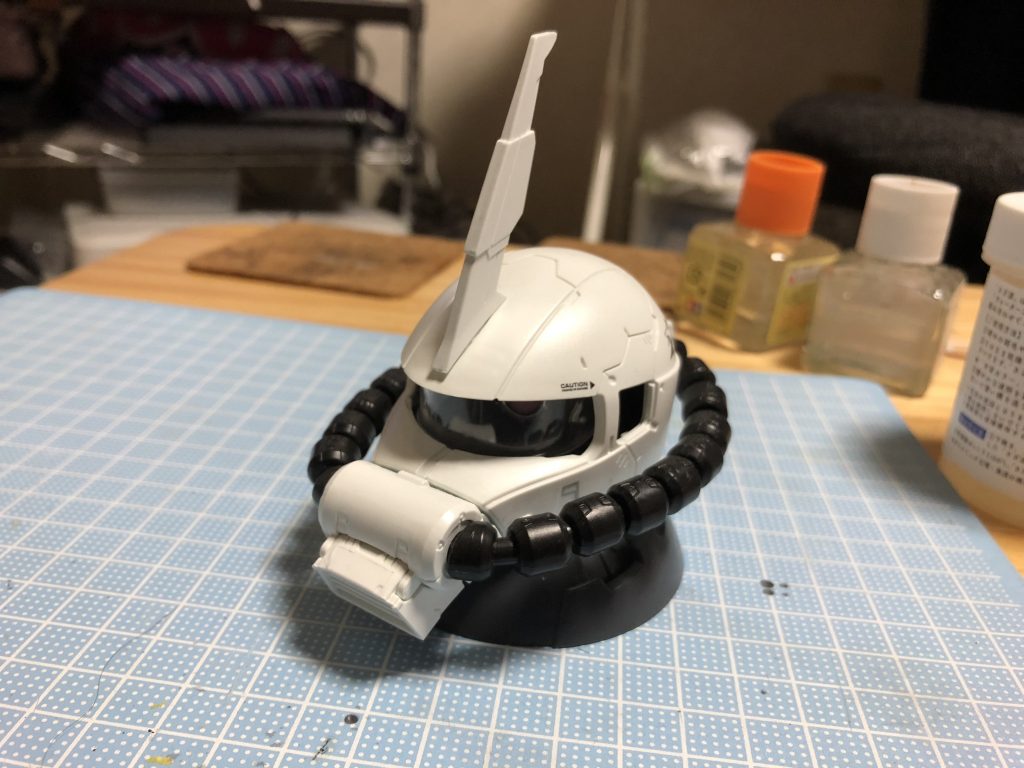 製作前のマツナガザクヘッド