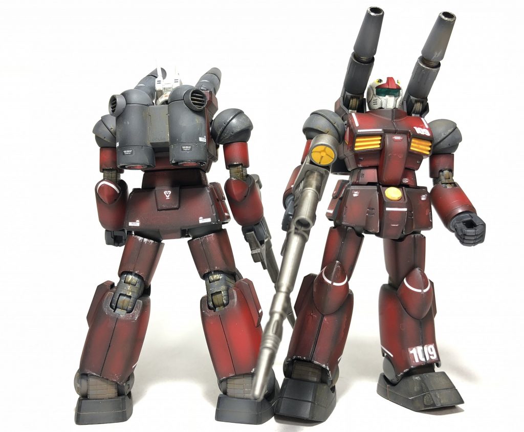 デカールはサンダーボルト版のガンキャノンのを拝借しました。