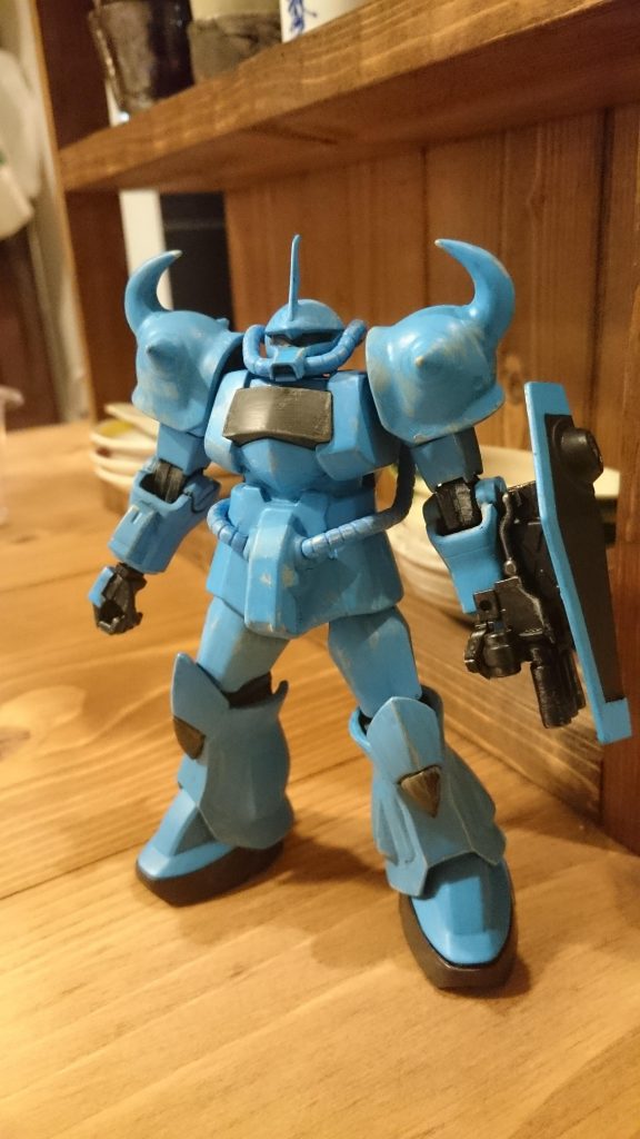 スカイブルーだった時のグフ。ダサい…。