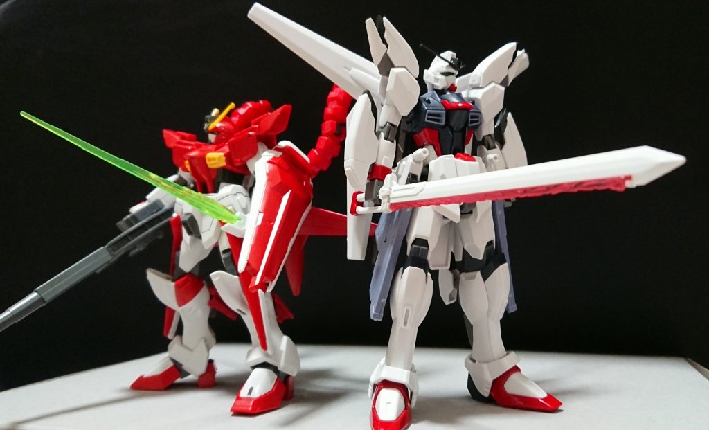 BS(びーえす)セイバーの操縦者はこの機体を手に入れる前にレッドインパルス・エアード(GUNSTAに投稿済み)を愛機としていたのだがガンプラの世界大会で機体を撃破され大会終了後にエアードの修復をしていた。(訳あって大会の開催中にBSセイバーを操作する機会があった)
機体の修理に明け暮れてる頃元祖レッドインパルスの持ち主から連絡があったと先輩のビルダーから連絡が入りエアードの操縦者は機体の修理途中でレッドインパルスの操縦者に会いに行った。
(元々エアードの操縦者は損壊したレッドインパルスを拾って自分の愛機にしていた)
元祖レッドインパルスの操縦者はエアードの操縦者に対して機体を返せと言うどころか自分の機体を手にしてビルダーになった事をとても嬉しく思っていた、その為レッドインパルスの操縦者はエアードの操縦者に機体を今後も使ってほしいと言った。
しかしエアードの操縦者は「本来あるべき所へ帰してあげたい」と述べて数日後色んな想いを乗せたレッドインパルスを(元祖)操縦者に返した。
愛機を手放した元エアードの操縦者は数日間色んな事を考えながらぼーっとしていた、そんな時にGBNのフォースメンバーからある