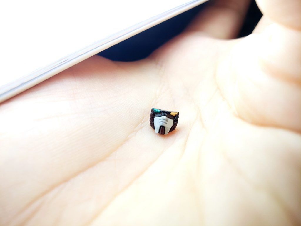 完成品だとあまり見えないけどオッドアイになってます