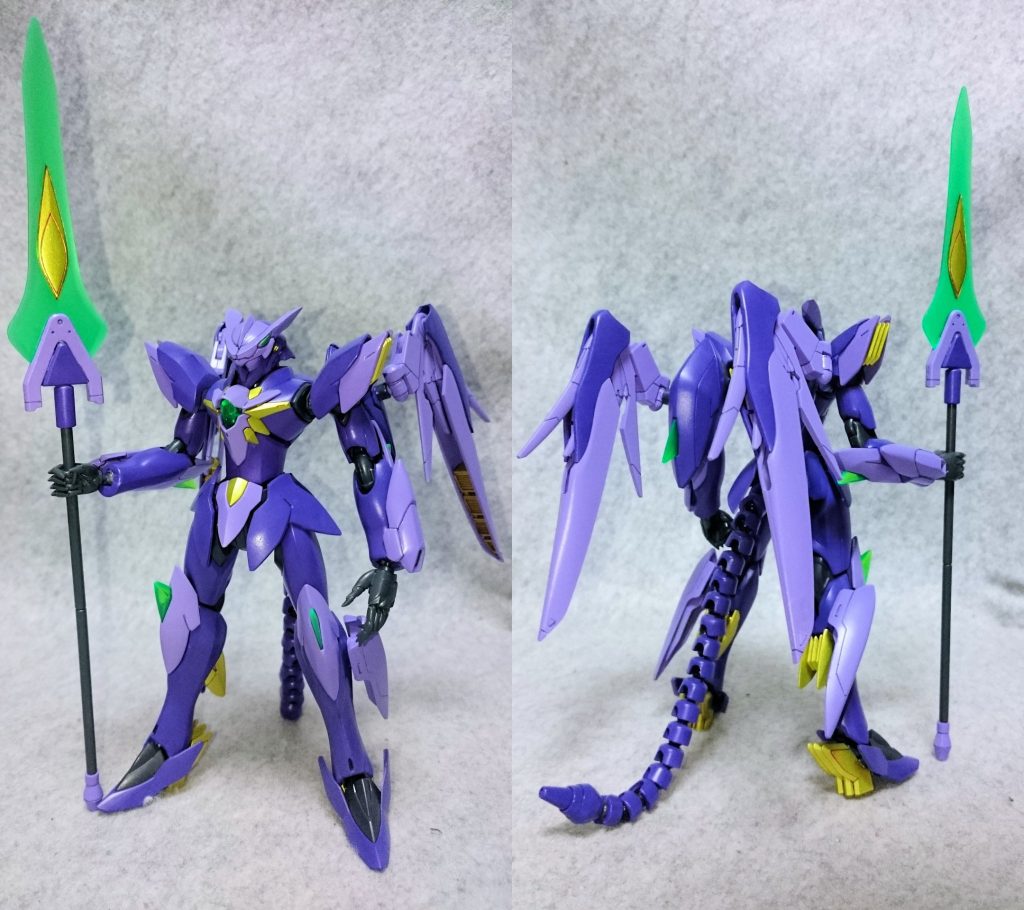 ヒロイックな機体を目指したけど、配色を暗くしすぎました