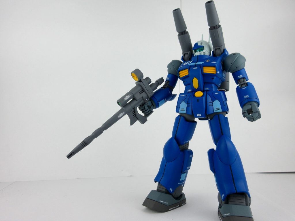 ある程度のスジボリを入れ、少しですが塗り分けをしています。