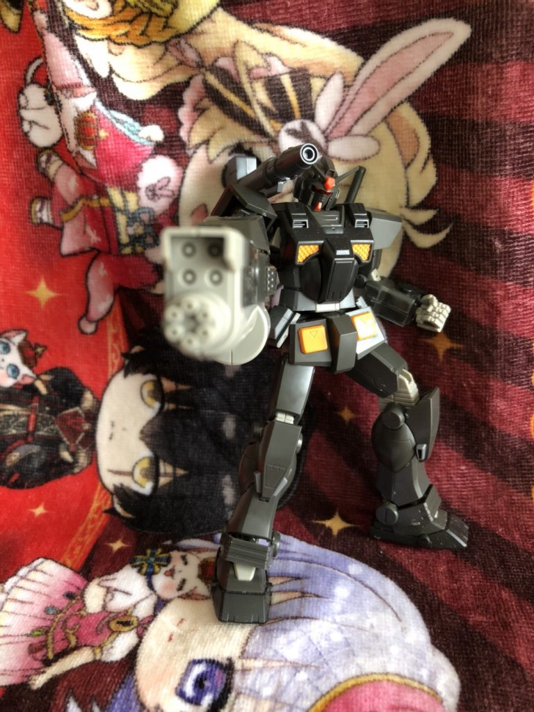 フレイムランチャーとガトリングガン
右腕につける事により利用可能
左右に違う武装つけるのもアリだと思う!
そして、この機体の類似はガンダムレオパルドが該当する