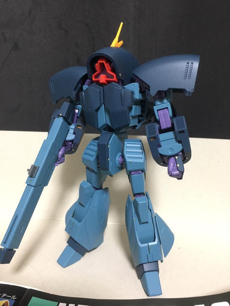 ランナー塗装後の仮組。