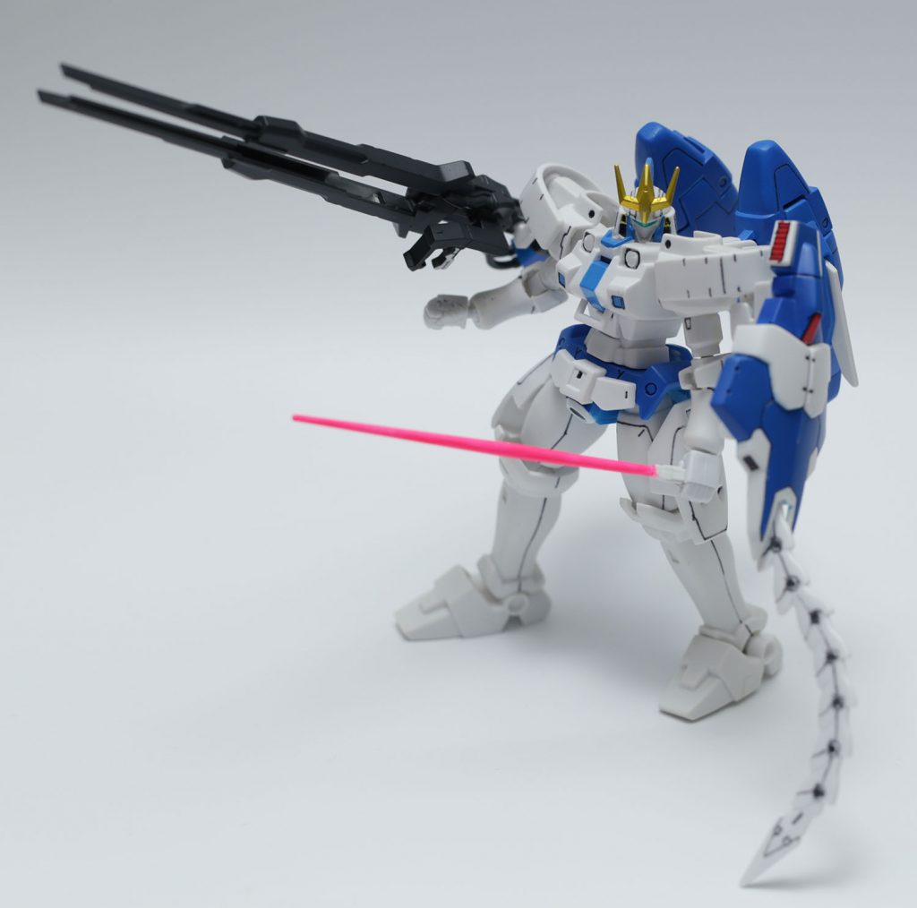 手がポリパーツなので、ビーム砲のグリップがハゲました。