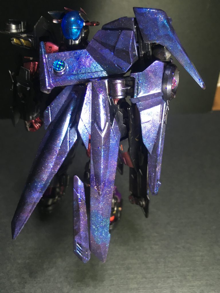 ずっとやりたかった宇宙塗りです。