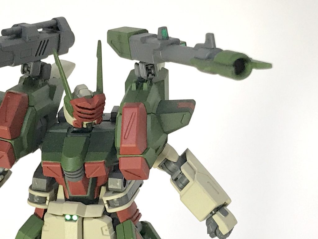 高エネルギービーム砲とガンランチャー
可動箇所を追加したので、フレキシブルに動きます。