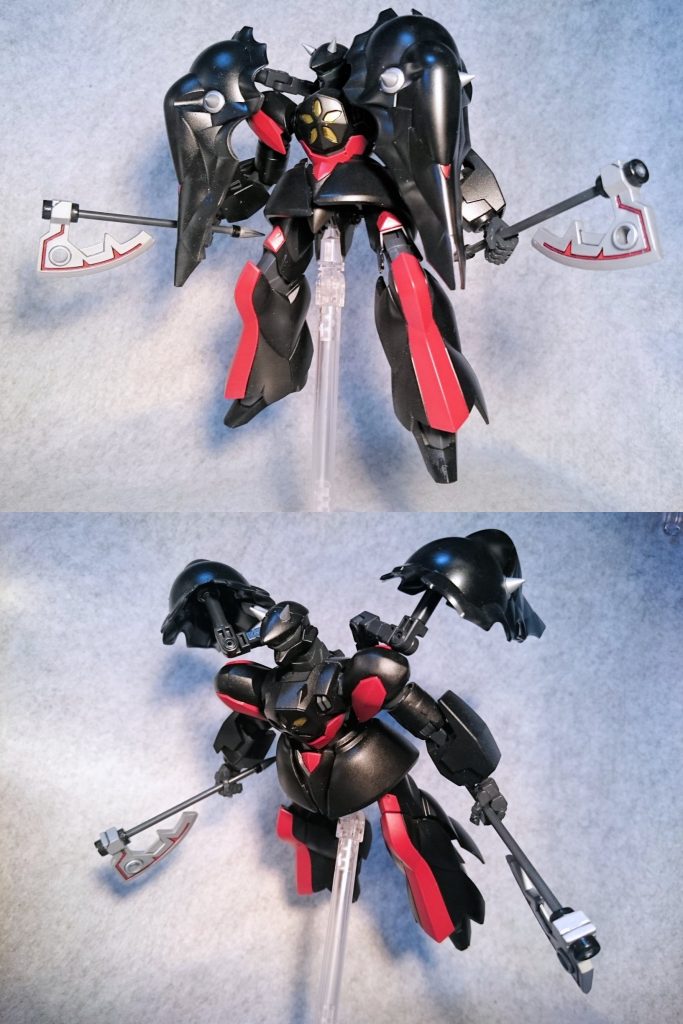 肩アーマーは強力な電磁装甲発生装置という設定です