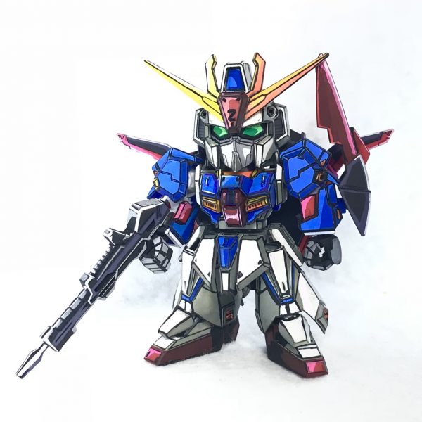 SD クロスシルエット Zガンダム イラスト風塗装
