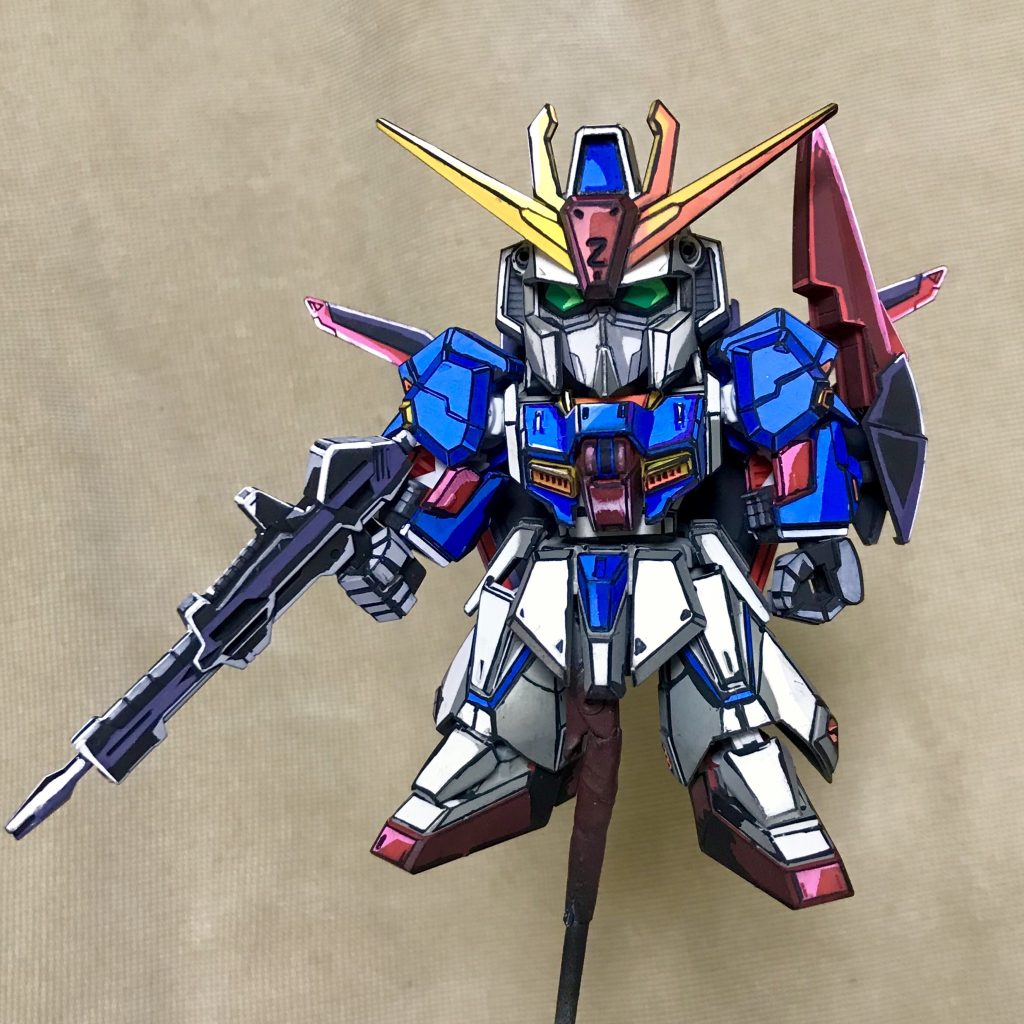 SD クロスシルエット Zガンダム イラスト風塗装–5枚目/制作者：ソネ