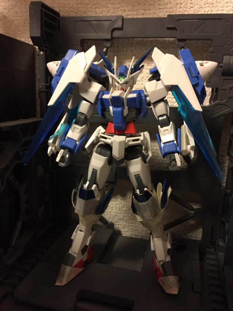 塗装前の状態。この時はツノが更にあったりしましたが、途中でパーツのおさまりが良かったので、路線変更しました。