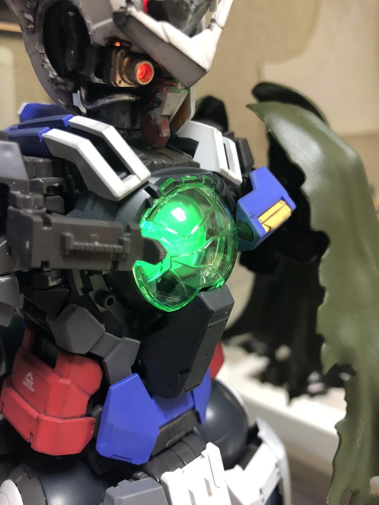 元々のダメージ跡を線香でさらに炙ってみました！