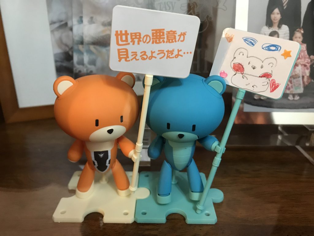 まずはプチッガイ完成♪
娘が400.800.メラミンスポンジとしっかり表面処理を行いました