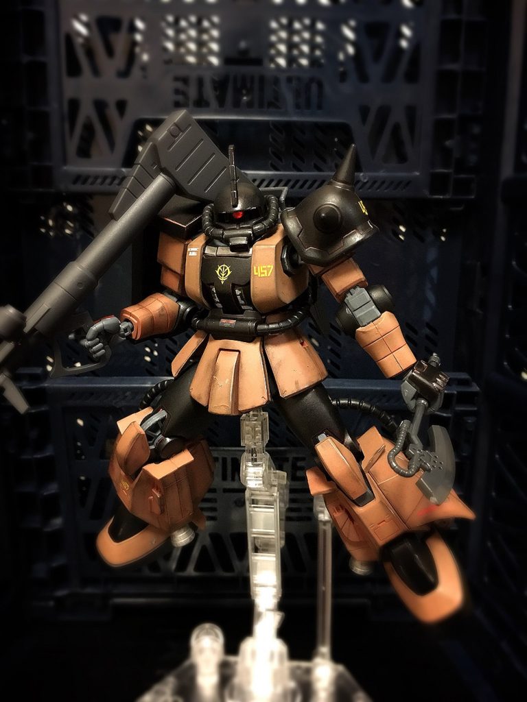 ギャビー・ハザードザクです。RGジョニザクだったんですが、RGジョニザク購入した時に塗装しました。