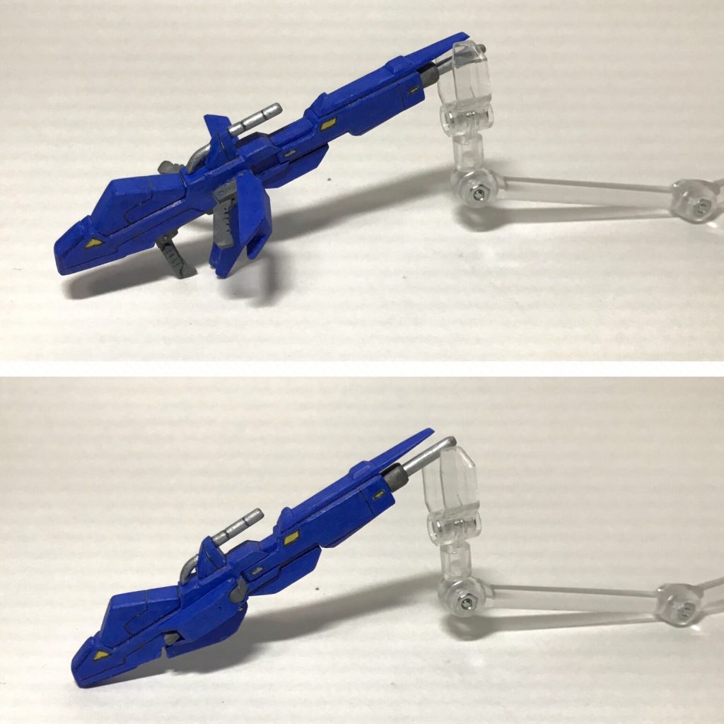 銃身の伸縮と３つのグリップガードの開閉が可能。SD用なのでずんぐりめのフォルムにしてます。