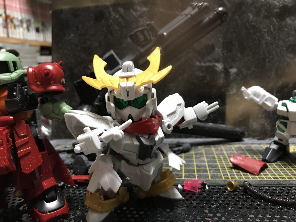 SDフレームを使って手足の短縮をしています