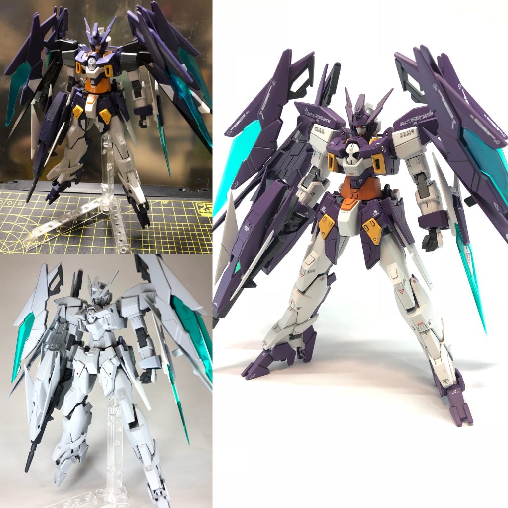 …という、脳内設定です。長々とすみません…笑
塗装はこんな感じに、原型機のイメージを崩さず、見ただけで「強化型だ！」とわかるようなカラーにできました。