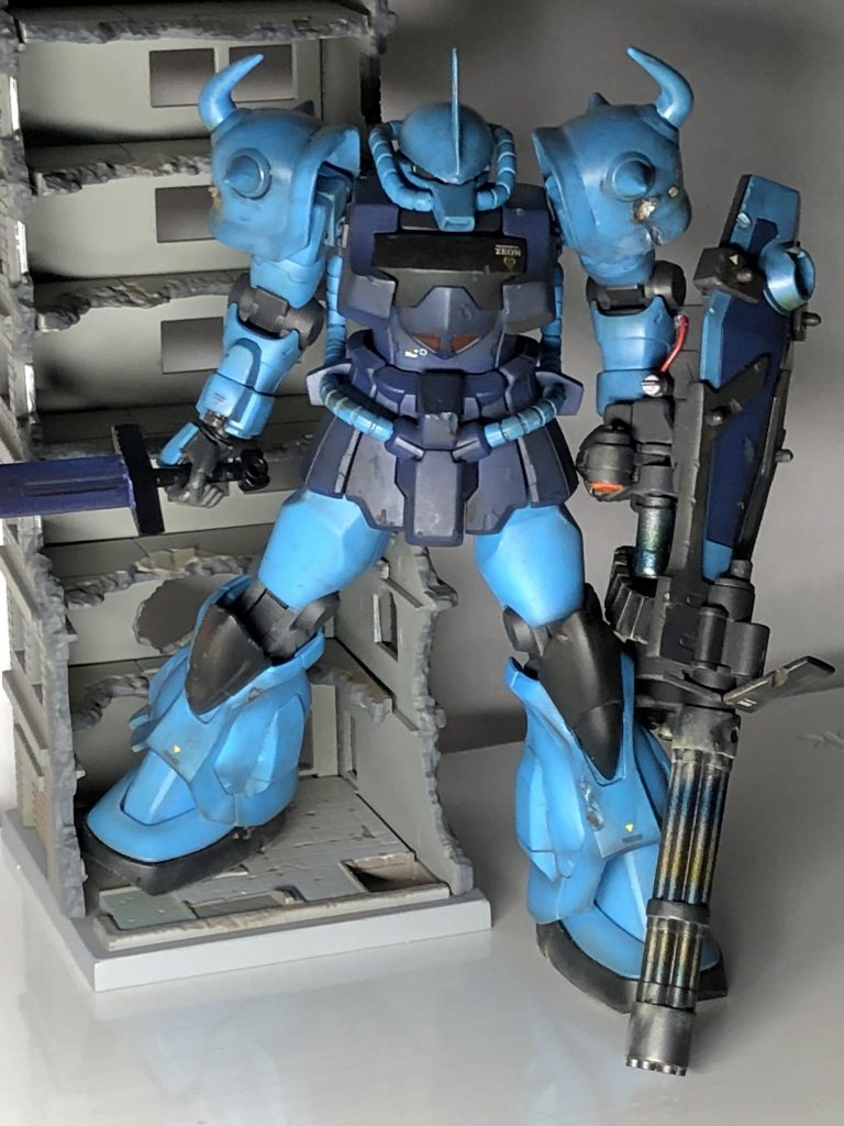 全塗装してガトリングを焼け塗装にしてました！