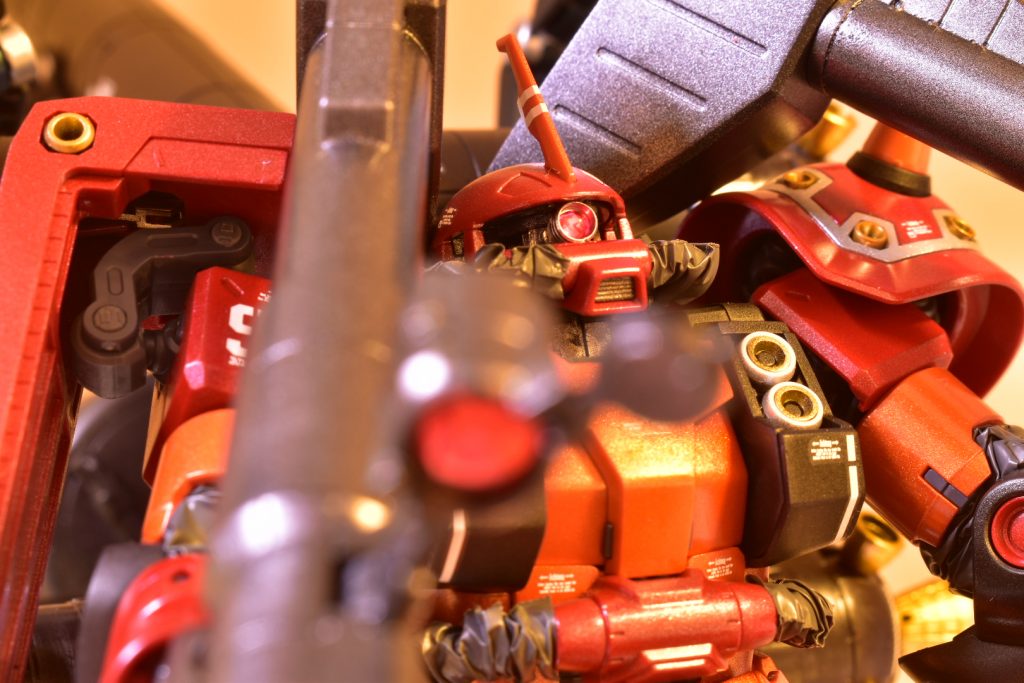 こちらのモノアイは今回初めての試みでしたので上手くいくかわかりませんでしたが立体的で綺麗に光が反射してくれてつけて良かったと思えました♪( ´▽`)