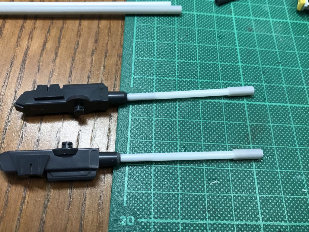 キャノンの砲身はプラパイプに置き換え