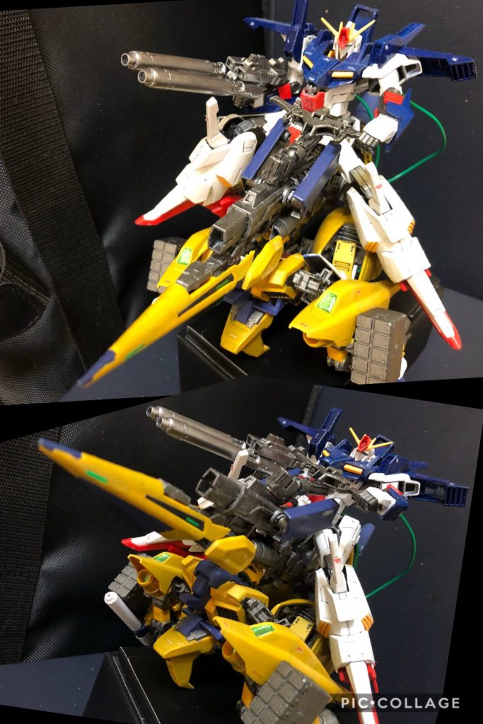 主な武装
・アームビームガン
両腕部に各1門装備されており、砲身を180度回転させて使用する。出力2MWと主兵装としては威力が低く、新たにアームビームカノンを設置した為、本機ではほぼ使用せず、サブ兵装となっている。
・アームビームカノン
両腕部に追加されたサブブースターユニットに装備された武装でエネルギーCAP式の大口径ビーム砲。Sガンダムの背面部に装備されたビームカノンと同等の装備。本機ではこちらが主兵装となる。
・ミサイルポッド
両肩部に追加装備されたユニット。本機の目的が支援・撹乱の為、内部のミサイルも迎撃用誘導ミサイル、弾幕用拡散ミサイル、スモークチャージャー、ミノフスキー粒子チャフ、ダミーバルーンなど多岐にわたる。迎撃よりも撹乱に使用される物が中心である。