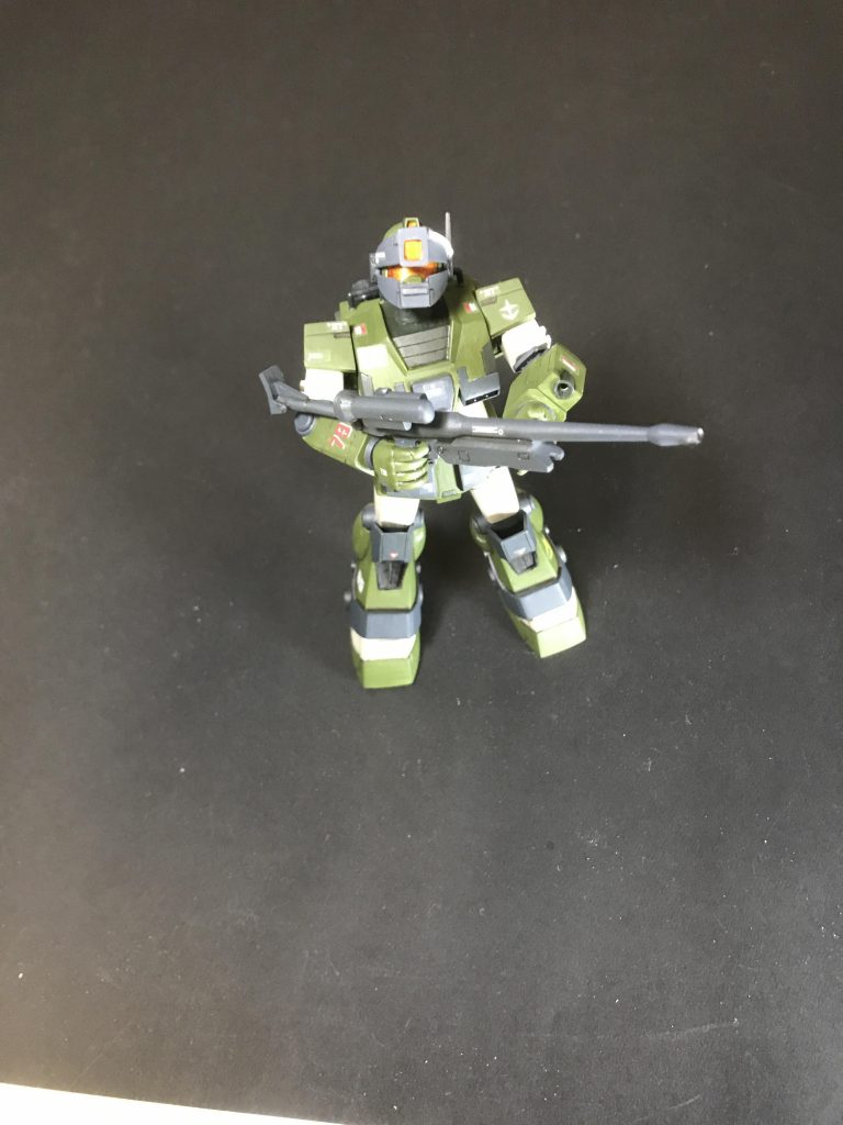 首を長くしたのは見上げたりする姿勢がスナイパータイプには多いかな？と思ってやってみました。