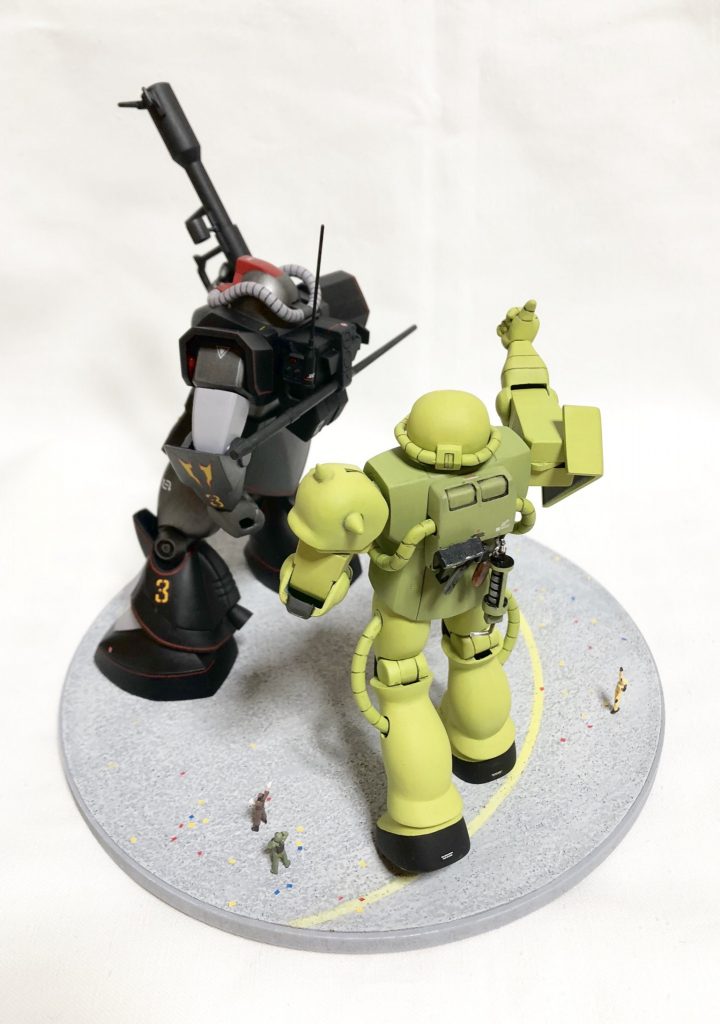 プロトタイプドムとメンテナンスザクⅡ–5枚目/制作者：おしゃかな