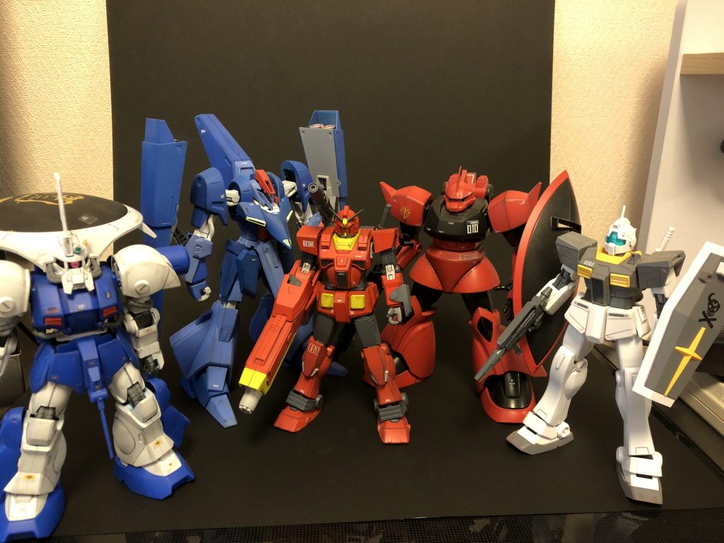 2年前に作ったジョニゲルと合わせて、総勢5機のジョニ帰出演機体！