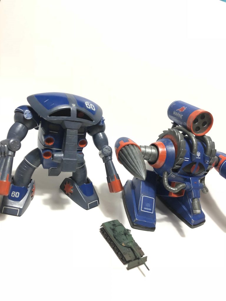 アッグとツーショット☆ゾゴック、アッグガイもこの色合いで作る予定☆