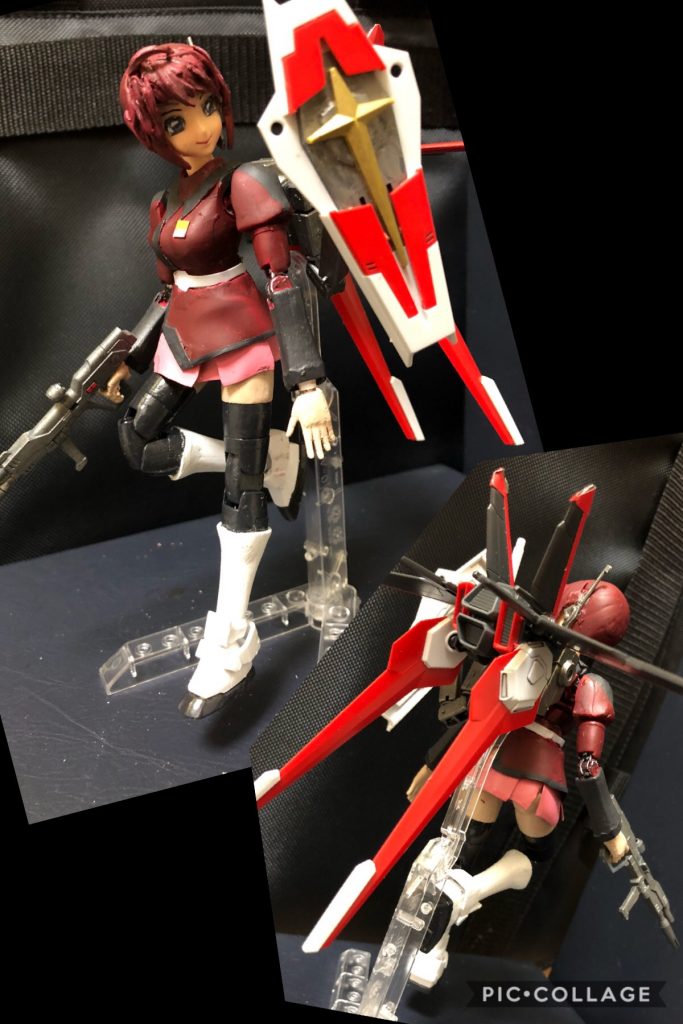 ルナマリア「や、やだ、ちょっと…！！もぉ～、何なのよこいつら！」
アウル「あっはっは！ごめんねぇ、強くてさぁ！！」
スティング「オラァ！逃げてんじゃねーよ！」
ozy「ルナマリア君、押されている様だね。コレを使いたまえ。“フォースインパルス・シルエット”だ！」
ルナマリア「凄い....！コレがインパルス....！インパルスならついていける！」