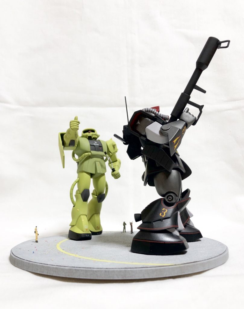 プロトタイプドムとメンテナンスザクⅡ–3枚目/制作者：おしゃかな